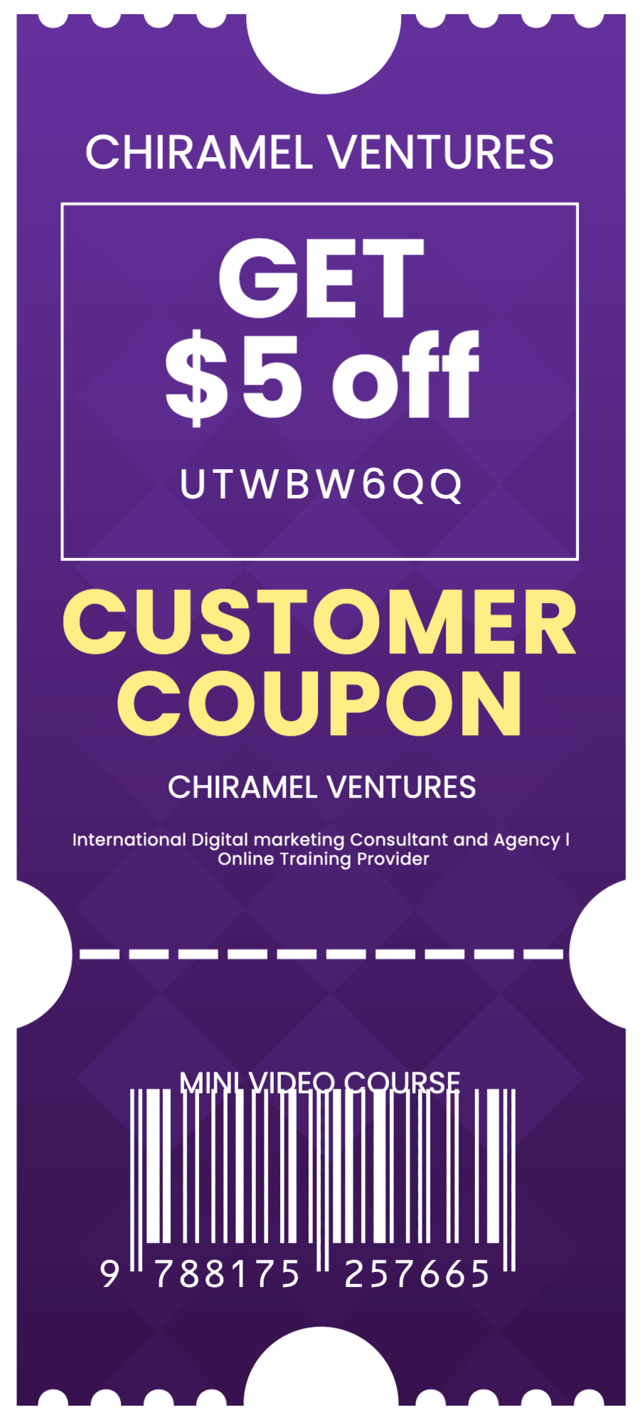 Mini_Video Course Coupon code